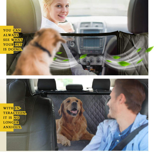 Vailge Waterproof Dog Car Seat Cover with Mesh Window