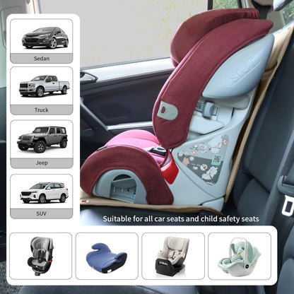 Viaviat Leather Car Seat Protector – Waterproof Beige
