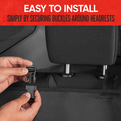 Motor Trend SpillGuard Rear Seat Protector – Waterproof Gray